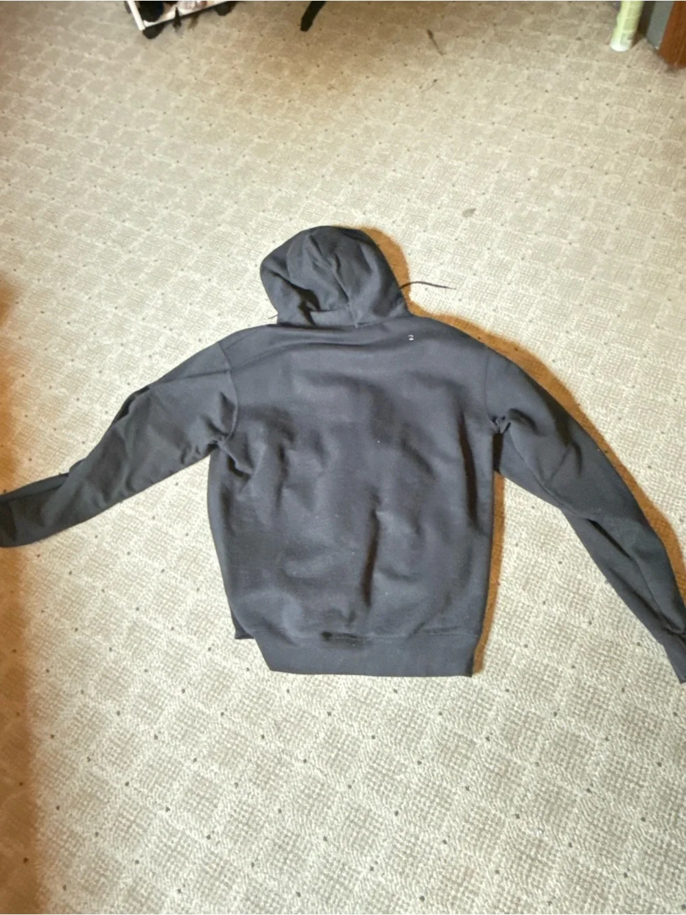 Champion Black Hoodie with Green and Yellow Northern Michigan Logo